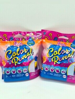 💖 Barbie Color Reveal Pet Series Mystery Blind Bag 2-Pack NEW Sealed 💖